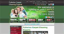 Desktop Screenshot of fullertoncarpetcleaningexperts.com